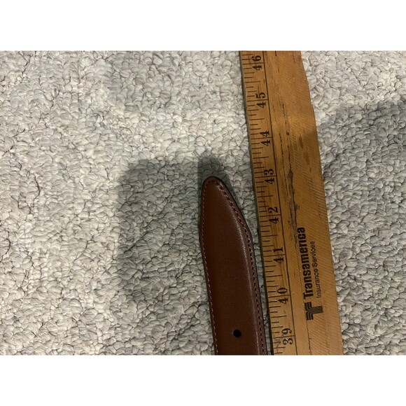 Men’s Size 38 Nordstrom Brown Real Dressy Leather Belt NEW - Picture 12 of 12